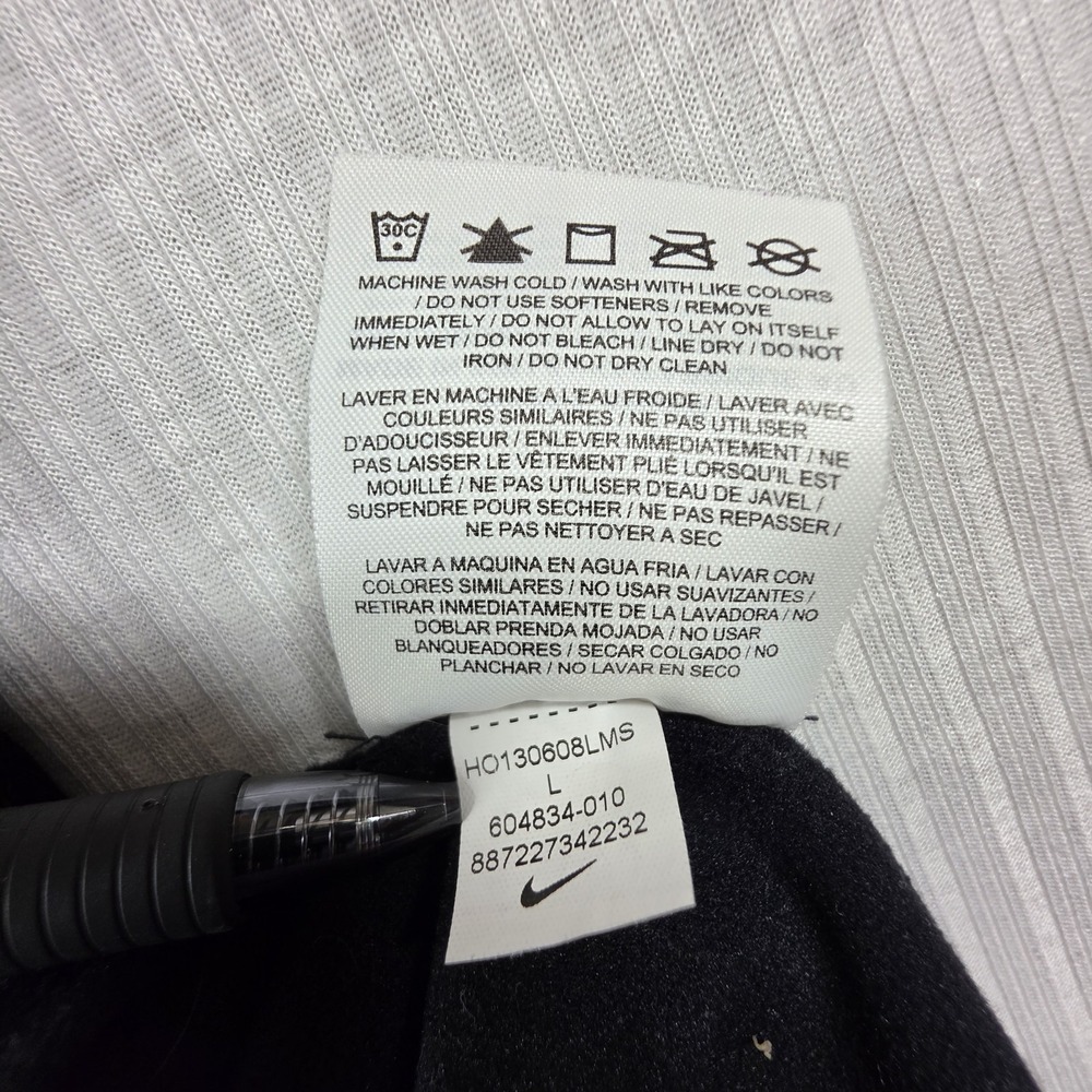 Nike Pro Black Grey Yellow Livestrong 1/4 Zip Long Sleeve L Athleisure Athletic - Picture 7 of 11